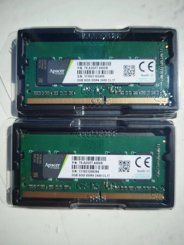 2x 2gb ddr4 2400 sodimm - Image 1 of 1