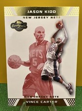 2007-08 Topps Co-Signers Gold Red /109 Vince Carter Jason Kidd #25.1 HOF