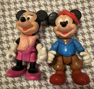 Vintage Lot 3 Disney Hollywood Minnie Mickey Mouse Mattel Arco Figure + - Picture 1 of 5