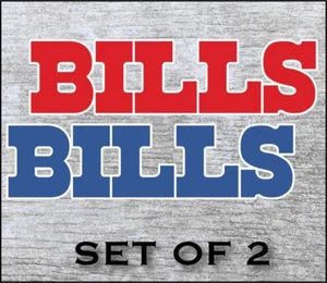 Buffalo Bills Sticker Decal Vinyl SET OF 2 Cornhole Truck Car  - Picture 1 of 1