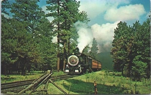 Postal cromada B129 White Mountain Scenic Railroad Arizona EE. UU. - Imagen 1 de 2