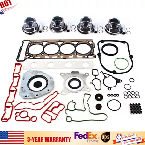 For VW GTI Tiguan AUDI TT 2.0TSI Engine Rebuild Repair Kit Piston And Ring NEW - Picture 1 of 18