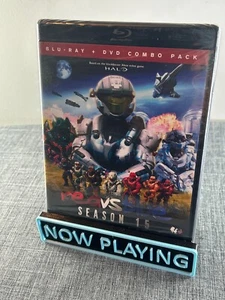Red vs. Blue: Season 15 Blu-ray/DVD Combo Xbox Halo Rooster Teeth OOP Sealed NEW - Picture 1 of 6