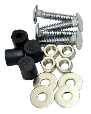 Placa de guardabarros trasero superior/kit de montaje atornillado de peso cromado 4 orificios GG#30161 cada uno Foto 1 de 2