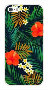 Coque en silicone imprimée compatible Apple iPhone SE Tropical - Picture 1 of 3