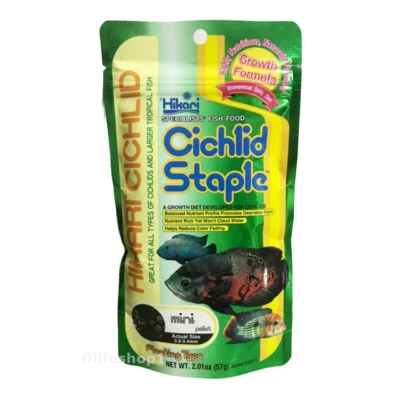 2 x Hikari Cichlid Staple Mini Pellet Fish Food For Cichlid 2.01oz. (57g) - Image 1 of 4