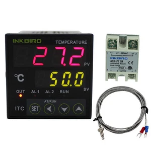 INKBIRD Controller di temperatura digitale PID ITC-100VH 25DA SSR K termocoppia C - Foto 1 di 17