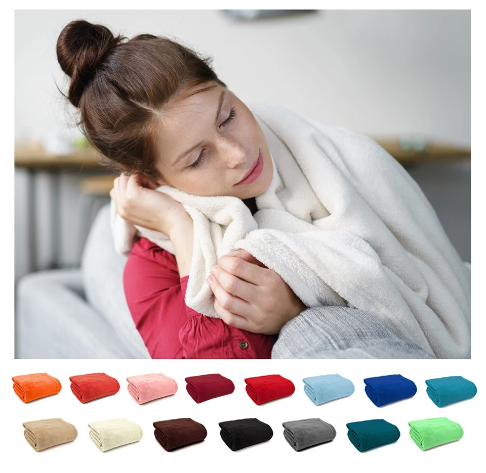 heimtexland ® Kuscheldecke Wohndecke SUPER SOFT Flanell Decke Sofadecke Typ380 - Bild 1 von 4