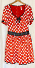 Disney Minnie Mouse Costume Dress Size 10/12 Cosplay Halloween
