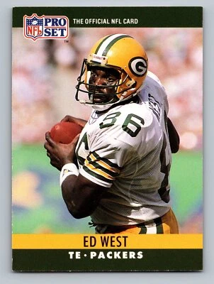 1990 Pro Set #115 Ed West - Image 1 of 2