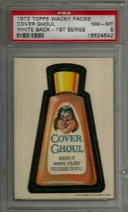 1973 Topps Wacky Packages Cover Ghoul 1st Series White Back PSA 8 NM-MT Card