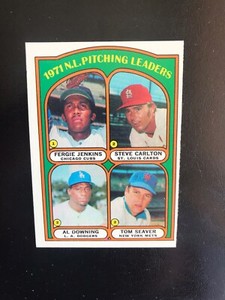 1972 TOPPS #93 TOM SEAVER “NL PITCHING LEADERS” W/CARLTON— TOUGH💥*** (wph)