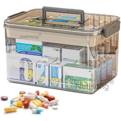Medicine Storage Box Portable Medication Storage Large Capacity Medicine Box UK