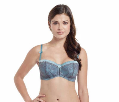 Panache Masquerade Antoinette Lace Molded Underwire Balconette Lingerie Bra - image 1 of 2