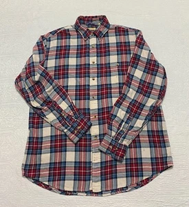 G H Bass & Co Flannel Shirt Button Down Mens Size L Plaid Multicolor - Picture 1 of 8