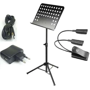 Professioneller Notenständer SMS2 + superhelle Pulteuchte 2-armig + USB-Netzteil - Bild 1 von 12