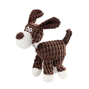 Dog Soft Plush Doll Toy Sound Function Bite Resistant Cute Expression Stuffed - Picture 1 of 12