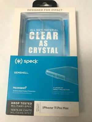 Funda transparente para teléfono celular Speck Gemshell iPhone 11 Pro Max, mantente transparente | probada contra caídas Foto 1 de 2