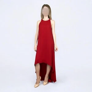 Lanvin River 2011 Women’s Red Silk/Viscose Blend Cocktail Dress – Size 40FR - Picture 1 of 13