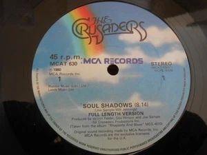 The Crusaders - "Soul Shadows / Put It Where You Want It / Sweet" MCA 12" Single - Picture 1 of 2