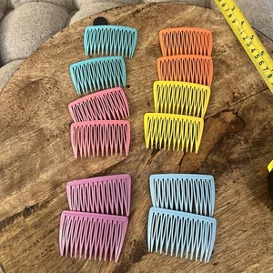 Set of 12 GOODY Vintage Plastic Hair Side Combs Matched Color Sets Made In USA - Picture 1 of 7