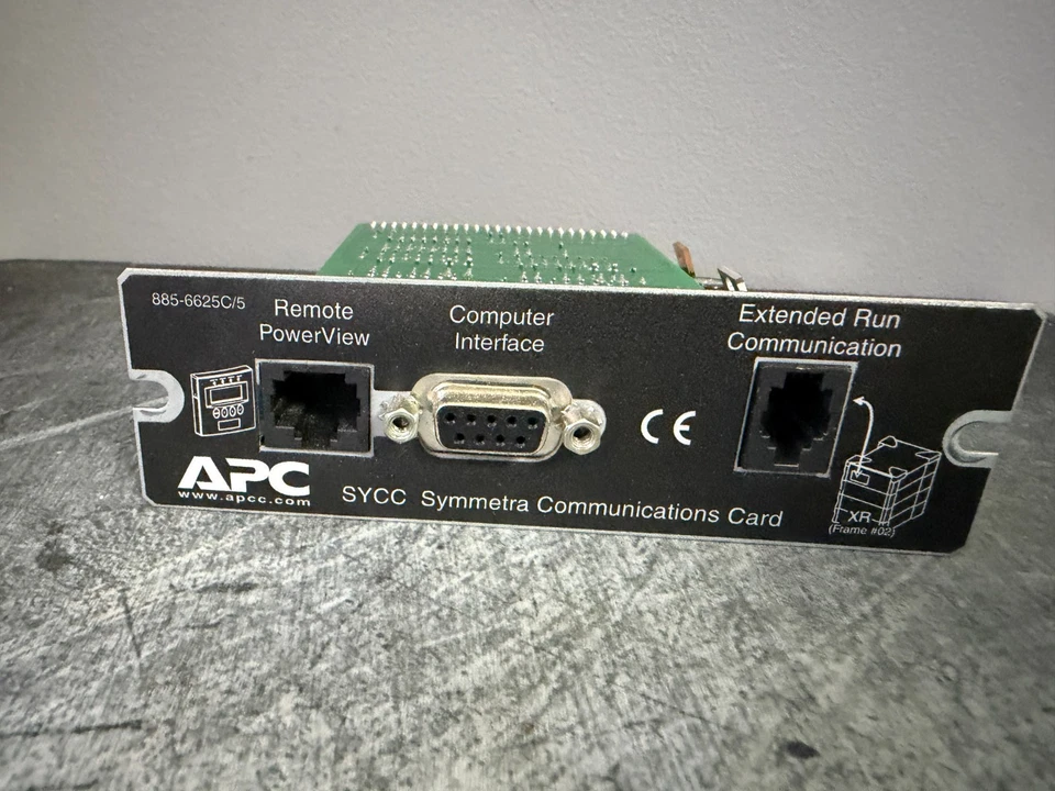 Apc Sycc Symmetra Communications Network Card 885-6625c/5 640-0402c - Image 1 of 2