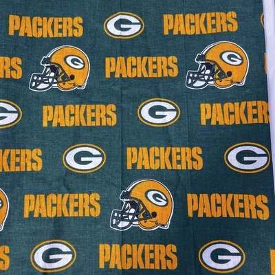 Green Bay Packers NFL. Licensed Fabric 48" Wide x 18" L Quilt Cotton - Image 1 of 4