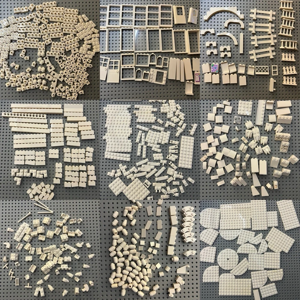 LEGO Blanco A Granel 800 piezas Placa Técnica Ladrillo Pendiente Star Wars Ártico Lote Especialidad Foto 1 de 4