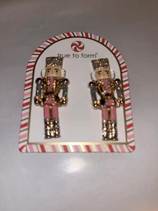 Pendientes brillantes brillantes brillantes cascanueces fieles a la forma NUEVO - Imagen 1 de 4