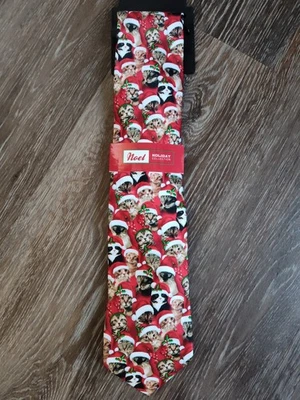 Галстук галстук мужской новинка Noel Holiday Collection Christmas Cat - Изображение 1 из 4