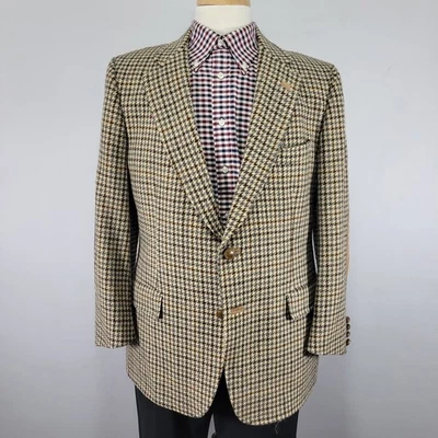 Abrigo Blazer Deportivo Lanvin Paris Para Hombre Dos Botones Pata de Gallo Espiga 42R Foto 1 de 4
