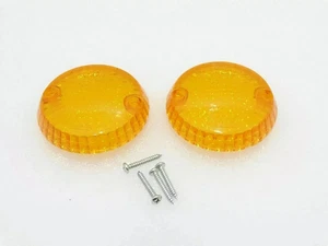 Fit For Royal Enfield Orange Indicator Blinker Cover Lens - Picture 1 of 3