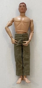 Vintage Gi-Joe Brown Headed Figure 1964 Adventure Team Hasbro with Green Pants - Picture 1 of 20