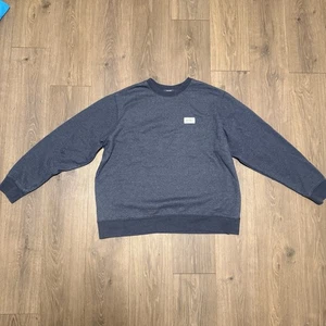 Eddie Bauer Crewneck Sweatshirt Navy Blue Pullover Logo Patch Men’s XXL - Picture 1 of 7