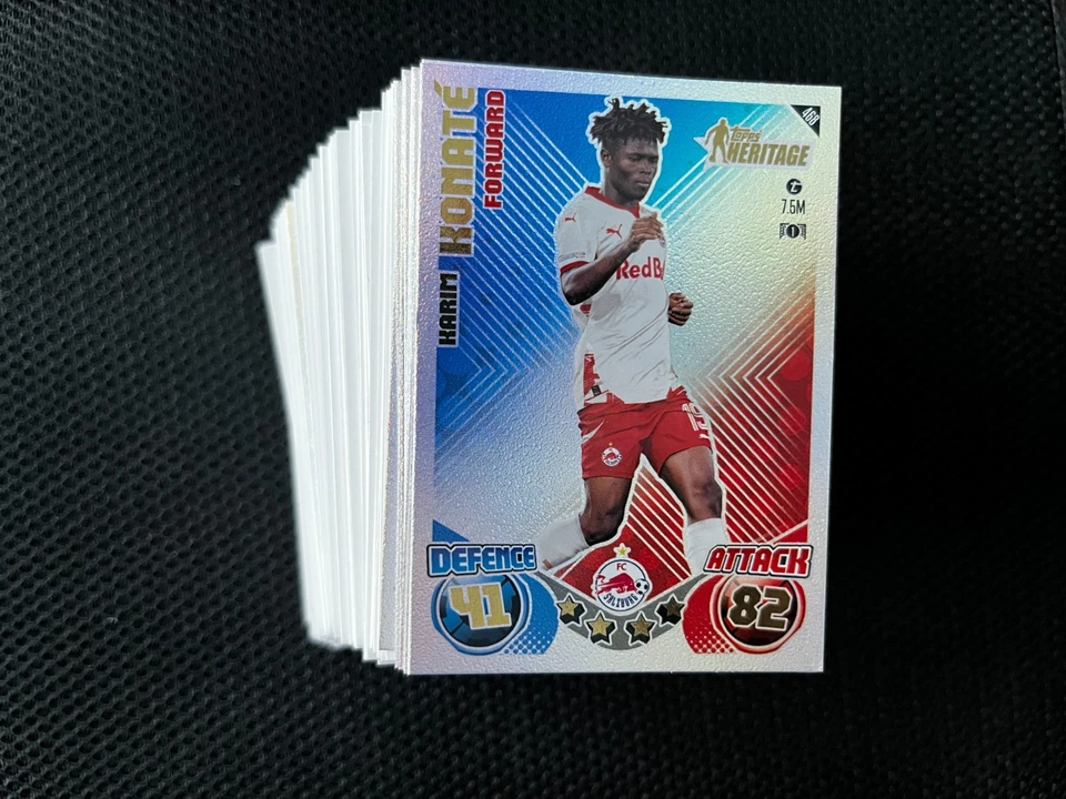 LOT 174 DIFFERENTS CARDS DONT SPECIALES TOPPS MATCH ATTAX 2024/25 SANS DOUBLE - Photo 1/2