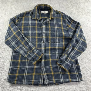 Abercrombie Fitch karierter Pullover Knopfleiste Herren mittelblau weich A&F Collection - Bild 1 von 8