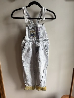Vintage Bugle Boy Children’s Bib Overalls Size L  Acid Washed Denim - Image 1 of 4
