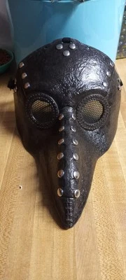 Steampunk Style Black Plague Half Mask - Image 1 of 3