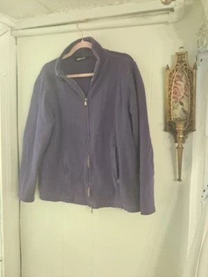Chaqueta Kirkland Cremallera Completa Púrpura 98% Algodón XXL G Con Bolsillos Esencial Todos los Días Foto 1 de 4