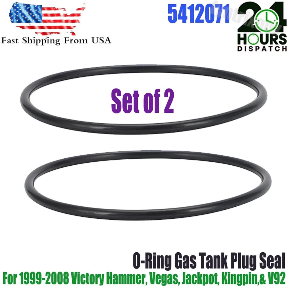 2X 5412071 O-RING GAS TANK PLUG SEAL FOR 99 –08 VICTORY VEGAS HAMMER JACKPOT V92 Foto 1 de 4