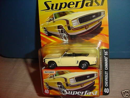 MATCHBOX SUPERFAST #40 CAMARO SS CONVERTBL 1/15,500 MIP FREE USA SHIPPING - Image 1 of 1