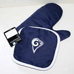 Los Angeles Rams Set Horno Guante Olla Soporte NFL Fútbol NUEVO Azul Blanco - Imagen 1 de 6