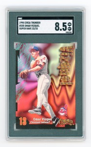 Omar Vizquel 1998 Skybox Super Rave /25 SGC 8.5