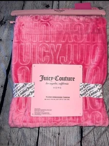 Juicy Couture JUICY Rosa 50x70 Plüsch Überwurf - Bild 1 von 3
