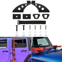 ALAVENTE Hi-Lift Jack Hood Mounts Brackets Kit for 2007-2018 Jeep Wrangler JK ALAVENTE Hi-Lift Jack Hood Mounts Brackets Kit for 2007-2018 Jeep Wrangler JK
