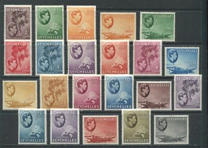 Seychelles KGVI 1938-41 values to 5 rupees mint o.g. hinged - Foto 1 di 1