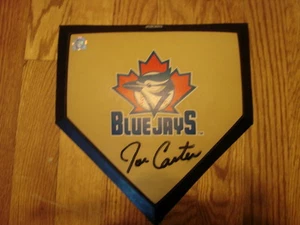 Joe Carter Autogramm / signed Toronto Blue Jays Mini Home Plate MLB Auth. - Bild 1 von 3