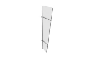 Gutta Seitenblende PT/L | Acryl | Satiniert Weiß - Bild 1 von 1