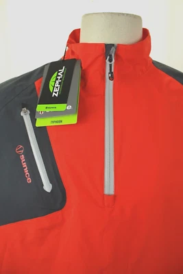 SUNICE TYPHOON ZEPHAL ORANGE/GRAY S/S RAIN GOLF JACKET SIZE M NEW WITH TAGS LOGO Foto 1 de 4