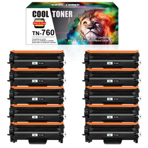 Lote de tóner TN760 compatible con Brother MFC-L2750dw HL-L2395DW 2390 DCP-L2550DW - Imagen 1 de 18